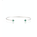 Bracelete 6 cm diametro coração 4x4 vidro Bracelete 6 cm diametro coração 4x4 vidro